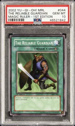 2002 YU-GI-OH! MRL-MAGIC RULER 1ST EDITION #044 THE RELIABLE GUARDIAN PSA 10 - Image 1