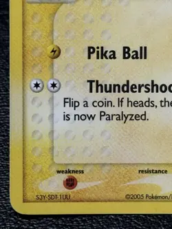 Pikachu 60/106 - Stamped Reverse Holo - Vintage Pokemon TCG: EX Emerald - LP - Image 5