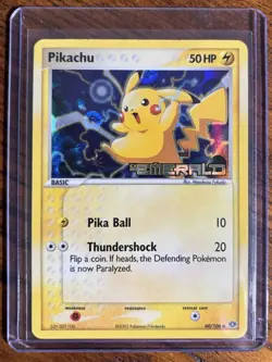 Pikachu Emerald 60/106 Reverse Holo Pokemon TCG - Image 1