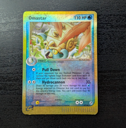 Pokemon Cards EX Sandstorm - 19/100 Omastar REVERSE HOLO RARE - 2003 - Image 1