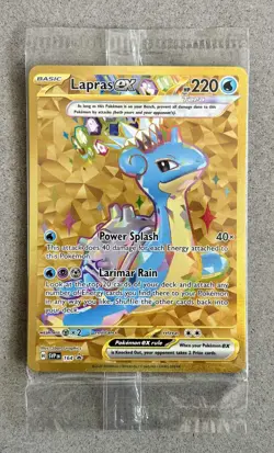 Pokemon Sealed Lapras ex 164 SVP Black Star Promo Full Art Scarlet Violet RARE - Image 1