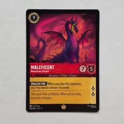 Maleficent 108/204 Disney Lorcana Fabled Regular Legendary Card NM - Image 1