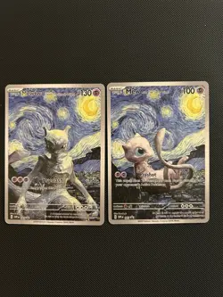 Mew Mewtwo Pokemon Card Display Art Cards - Image 1