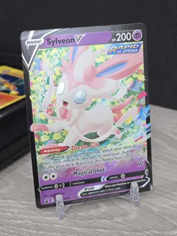Pokemon Card TCG Sylveon V SWSH202 Sword & Shield 2022 Black Star Promo Holo NM - Image 1