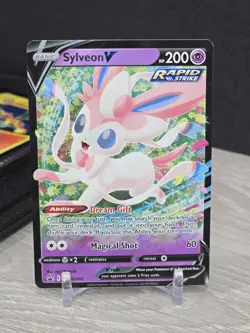 Pokemon Card TCG Sylveon V SWSH202 Sword & Shield 2022 Black Star Promo Holo NM - Image 3
