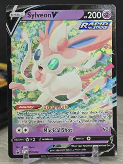Pokemon Card TCG Sylveon V SWSH202 Sword & Shield 2022 Black Star Promo Holo NM - Image 5