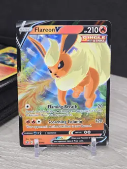 Pokemon Card Flareon V SWSH149 Sword & Shield 2021 Black Star Promo Holo Rare - Image 3