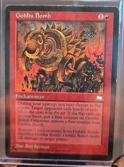 Goblin Bomb Weatherlight MTG Regular Heavily Played (X, N Left Corner See Pic) - Image 4