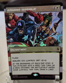 Avengers Assemble! (Borderless) (0297) Marvel Super Heroes Foil - Image 2