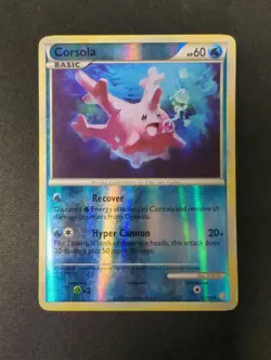 Corsola Pokemon Card 37/123 Reverse Holo MP - Image 1
