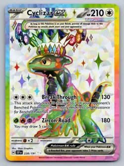 Cyclizar ex 228/191 Ultra Rare Surging Sparks Pokemon Holo Near Mint - Image 1