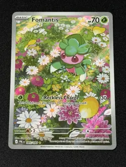 Pokemon Fomantis 085/084 Illustration Rare IR Near Mint Pitch Black - Image 1