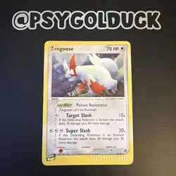 Pokemon Cards Zangoose 14/100 Sandstorm Holo Rare DMG B22 - Image 1