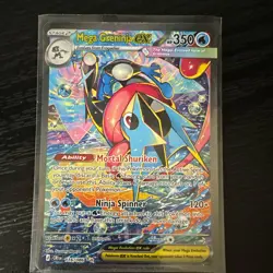 Mega Greninja EX 116/086 Chaos Rising Full Art Holo Ultra Rare English HP 350 - Image 1