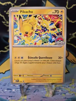 Pikachu Promo 2025 World Championships SVP 225 FRENCH Pokemon TCG - Image 1