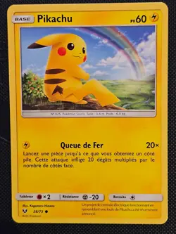 FRENCH PIKACHU 28/73 C SHINING LEGENDS POKEMON NM/M 2017 - Image 1