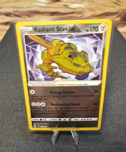 Radiant Steelix Holo Radiant Rare SWSH11: Lost Origin 124/196 NM Pokemon TCG - Image 1