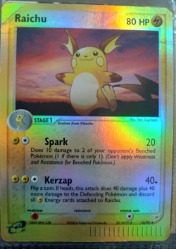 Raichu Reverse Holo 13/95 Pokemon EX Team Magma Vs. Team Aqua - Image 1
