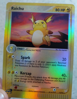 Raichu Reverse Holo 13/95 Pokemon EX Team Magma Vs. Team Aqua - Image 4