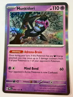SV: Prismatic Evolutions #044/131 Munkidori Rare,Holo - Image 1
