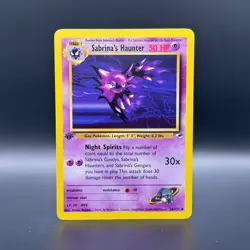 2000 Pokemon Gym Heroes 1st Edition Sabrina's Haunter #58/132 NM - Image 1