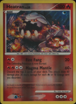 Heatran Reverse Holo Holo Rare Arceus 3/99 NM - Image 1