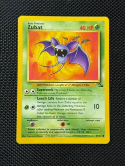 Zubat Unlimited Common Fossil 57/62 NM - Image 1