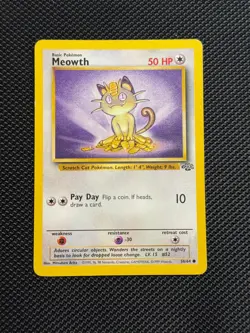 Meowth Unlimited Common Jungle 56/64 NM - Image 1