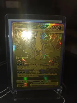 Mega Darkrai EX 120/084 PBL Pitch Black Ultra Rare Gold Holo Foil English Card - Image 5