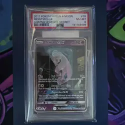 PSA 8 MEWTWO GX 78/73 | Shining Legends Full Art Pokemon Card - Image 1