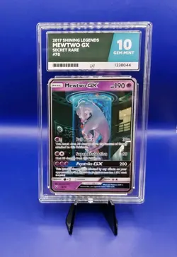 Mewtwo GX 78/73 Secret Rare Shining Legends Pokemon Card Nintendo 2017 ACE 10 - Image 1
