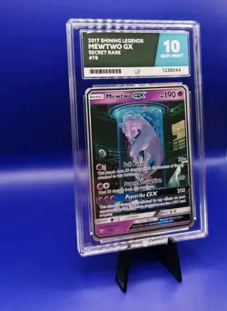 Mewtwo GX 78/73 Secret Rare Shining Legends Pokemon Card Nintendo 2017 ACE 10 - Image 2