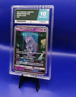Mewtwo GX 78/73 Secret Rare Shining Legends Pokemon Card Nintendo 2017 ACE 10 - Image 3