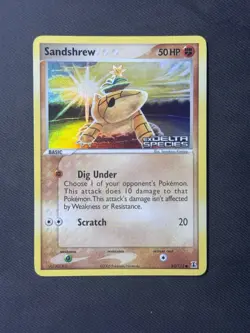 Sandshrew EX Delta Species 82/113 Reverse Holo Stamped Pokemon TCG - VLP #2 - Image 1