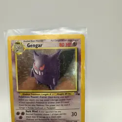Gengar Holo Fossil 5/62 Pokemon Card 1999 HP Vintage - Image 2