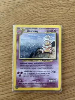 Pokemon TCG Slowking Neo Genesis Holo Rare Card 14/111 Unlimited - Image 1