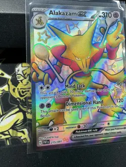 Alakazam ex 215/091 SV Paldean Fates PAF Holo Ultra Rare Pokemon TCG Card - Image 2