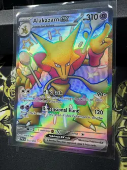 Alakazam ex 215/091 SV Paldean Fates PAF Holo Ultra Rare Pokemon TCG Card - Image 3