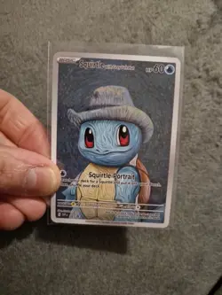 Eevee Pikachu Squirtle Portrait Art Card Bundle Museum Display Set - Image 3