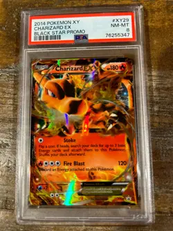 POKEMON 2014 Black Star Promo XY CHARIZARD EX #XY29 PSA 8 RARE - Image 1