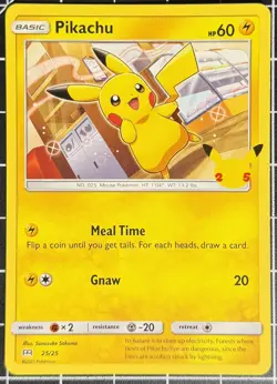 McDonald's Pikachu #25/25 25th Anniversary Promo Non-Holo Pokemon TCG Card NM - Image 1