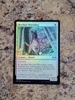 Resolute Watchdog 1x FOIL RNA MTG Ravnica Allegiance Uncommon MINT white - Image 1
