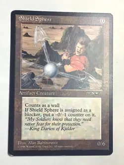 Shield Sphere 172 Uncommon Alliances Magic: The Gathering Lightly Played - Image 1