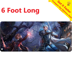 ULTRA PRO MTG Magic The Gathering Table Playmat 6Ft Wilds of Eldraine - Image 1