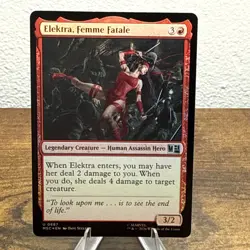 Elektra, Femme Fatale Commander: Marvel Super Heroes Foil - Image 1