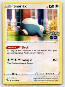 Pokemon TCG Snorlax 055/078 Holo - Image 1