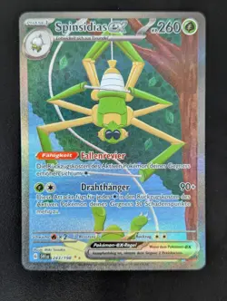 Pokemon Spinsidias ex SIR Deutsch 243/198 Karmesin & Purpur Near Mint - Image 1