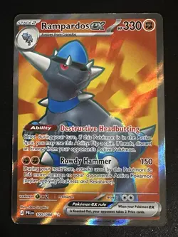 Rampardos ex 100/084 Pokemon Pitch Black Ultra Rare Full Art Holo NM - Image 1