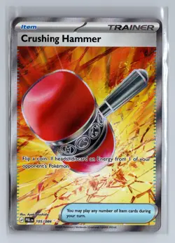 Crushing Hammer 105/084 Ultra Rare Pitch Black Pokemon Near Mint Holo - Image 1