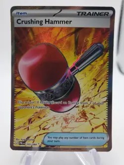 Crushing Hammer 105/084 Me05: Pitch Black Holo - Pokemon TCG - NM - Image 1